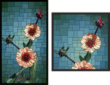 Load image into Gallery viewer, Blom stained glass window film