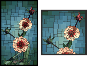 variations of flower window film