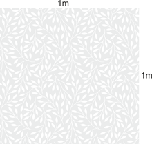 Load image into Gallery viewer, one meter square example of Etched inverse floral window film