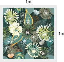 Load image into Gallery viewer, Green floral stained glass window film