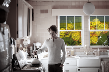 Load image into Gallery viewer, Nasturtium stained glass window film